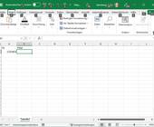 Excel-Screenshot zeigt Navigationsbuchstaben im Menüband