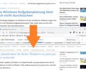 Ein PCtipp-Artikel, oben auf Deutsch, unten in den französischen Google-Übersetzung