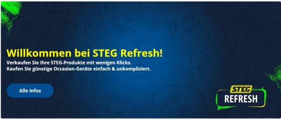 Webseiten-Banner zu Steg Refresh 