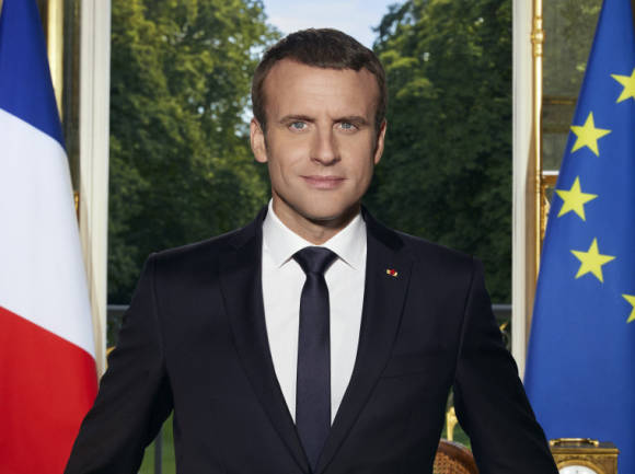 Bild des französischen Präsidenten Emmanuel Macron 