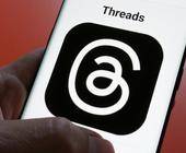 Threads-Logo auf einem Smartphone