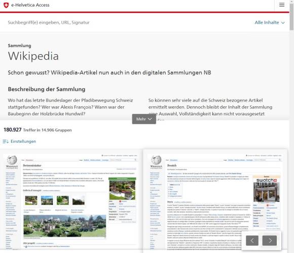 Screenshot E-Helvetica Access 