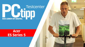 Daniel Bader mit dem Acer E-Scooter Daniel Bader mit dem Acer E-Scooter