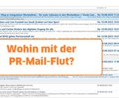 Outlook-Screenshot mit zahlreichen PR-Mails