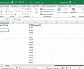 Excel-Tabelle mit Zufallseinträgen aus einer fest definierten Werteliste