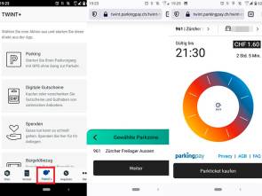 Twint-App mit Parkticket-Funktion 