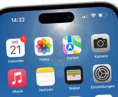 Ein iPhone, das den Home-Bildschirm zeigt