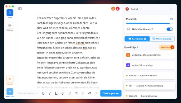 Der Mac-Client von LanguageTool