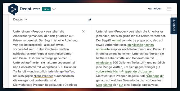 Deepl Write im Browser