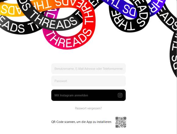 Webseite Threads.net 