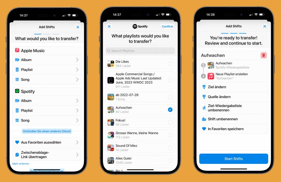 SongShift Wiedergabelisten übertragen pctipp.ch