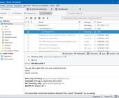 Thunderbird-Screenshot zeigt gruppierten Beispiel-Mailwechsel