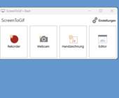 Screenshot des Screen-to-GIF-Fensters