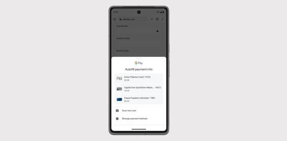 Google Pay auf einem Smartphone 