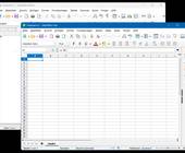 Je ein Fenster von LibreOffice Writer und Calc
