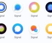 Varianten des Logos des Signal Messengers