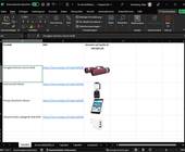 Excel-Beispieltabelle mit einigen verlinkten Bildern