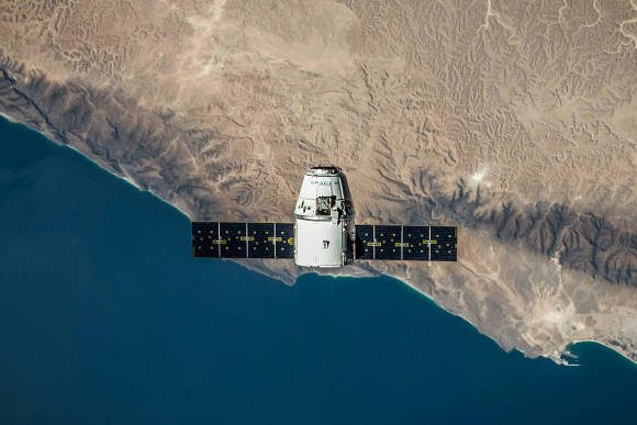 Symbolbild zeigt einen Satelliten im Orbit Symbolbild zeigt einen Satelliten im Orbit