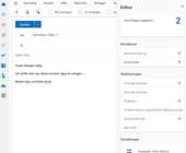 Beispiel eines Outlook-Mail-Entwurfs mit Fehlern