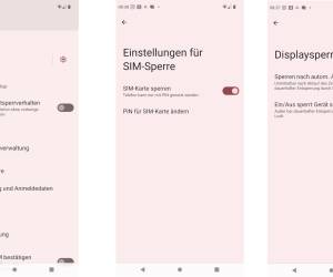 SIM-Karte sperren und Displaysperre