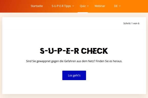 Quiz auf s-u-p-e-r.ch