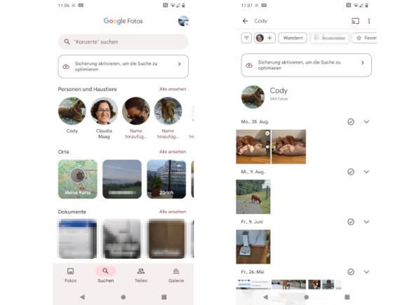 Google Fotos App für Android 