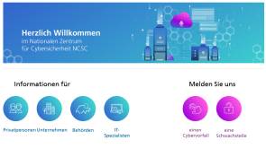 Kopfbereich der NCSC-Webseite 