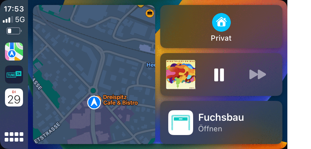 Die Taste, um das Tor zu öffnen