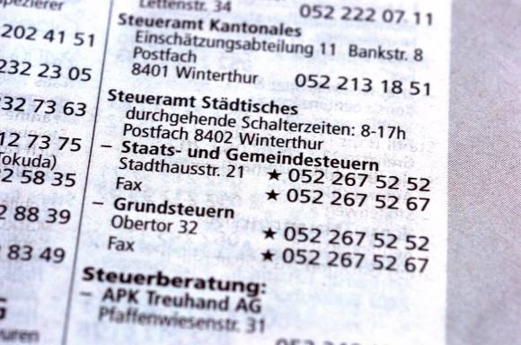 Aus Sicht des Datenschutzes ein Albtraum und früher erst noch obligatorisch: das Telefonbuch Seite aus einem Telefonbuch