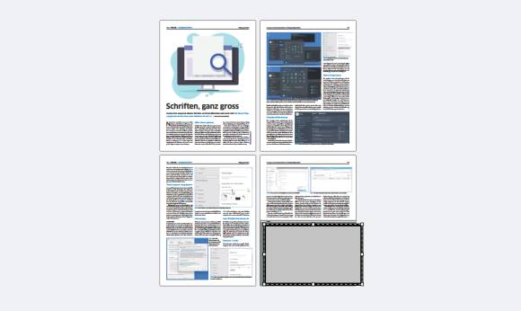 Ein mehrseitiges PDF, in dem ein Teil mit einem Rechteck verdeckt ist 