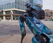 Der Roboter-Hund von Boston Dynamics in einer Stadt