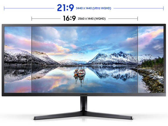 Bild 2: Ultrawide ist vorwiegend im Gaming populär, macht sich aber auch im Büro ganz gut