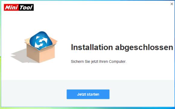 Bild 11: Nach der Installation muss erst das externe SSD angeschlossen werden