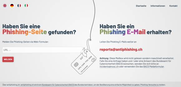 Bild 8: Hier können Sie Phishing-Mails und -Seiten einfach melden