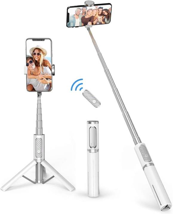 Bild 8: Wer ohnehin überlegt, mehr Videos mit dem Handy aufzunehmen und keinen Selfiestick sein Eigen nennt, der sollte sich das 3-in-1-Bluetooth-Stativ von Atumtek genauer anschauen