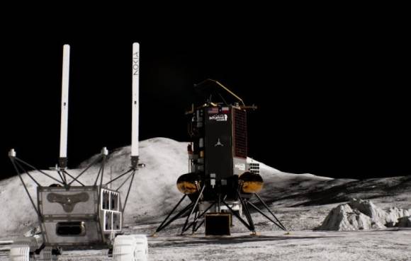 4G/LTE-Kommunikationstechnologie auf dem Mond 