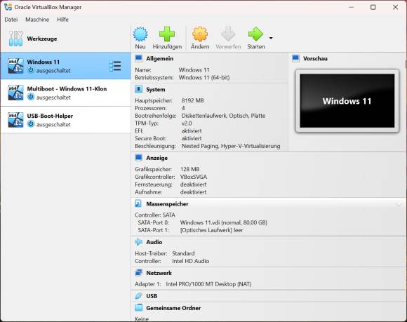 Bild 1: Virtuelle PCs eignen sich zum Testen von Software, erfordern aber mehr Ressourcen und Aufwand als relativ einfache Sandboxen