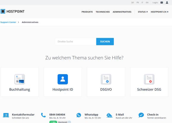 AUSGEZEICHNET: Hostpoint ist während sieben Tagen telefonisch erreichbar
