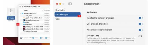 Die kleine Anwendung Folder Preview ergänzt das Verständnis der Vorschau-Funktion um Ordner und Zip-Archive