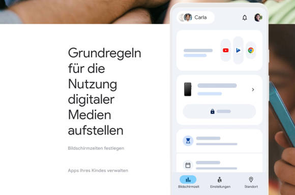 Bild 3: Auch Google unterstützt Familien mit seinem Family-Link, womit man per Google-Konto die Zugriffe lenken kann