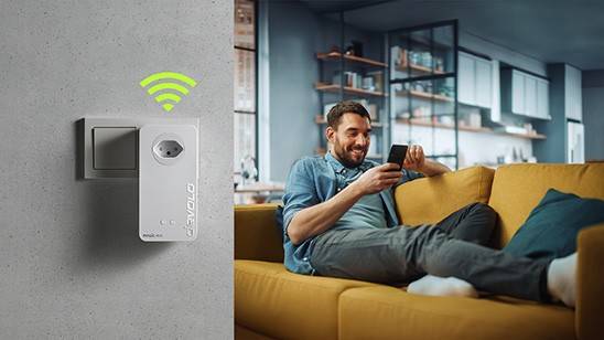 Der Powerline-Adapter wird einfach in die Steckdose gesteckt